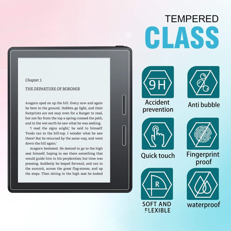 Pellicola in vetro temperato antideflagrante 9H 2.5D per Amazon Kindle Oasis 2019, For Amazon Kindle Oasis 2019 (1 PC)