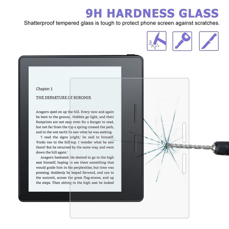 Pellicola in vetro temperato antideflagrante 9H 2.5D per Amazon Kindle Oasis 2019, For Amazon Kindle Oasis 2019 (1 PC)