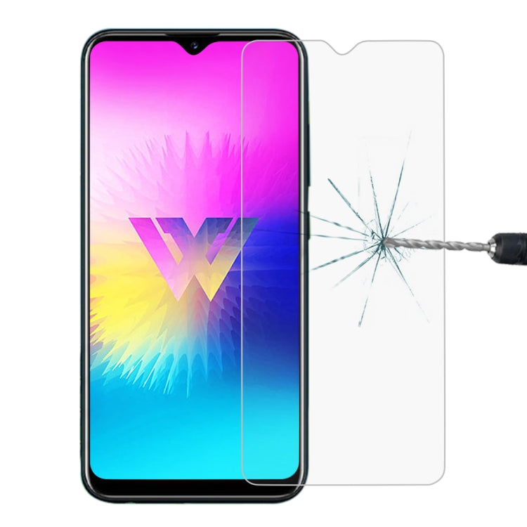 Pellicola in vetro temperato 0,26 mm 9H 2,5D per LG W30 Pro, For LG W30 Pro (0.26mm) (1PC)