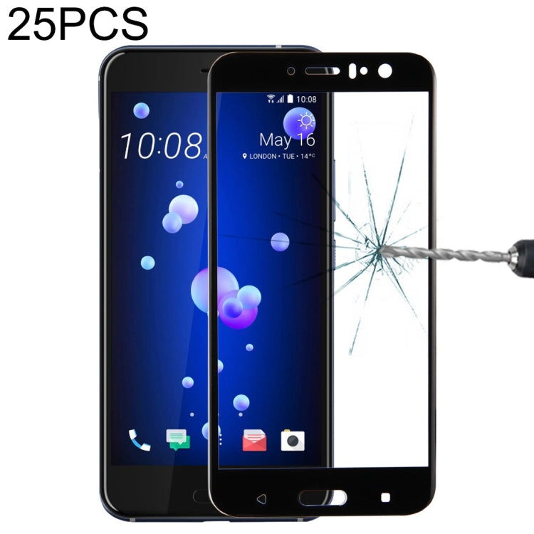25 pezzi per HTC U11 Proteggi schermo in vetro temperato con durezza superficiale 0,33 mm 9H, For HTC U11