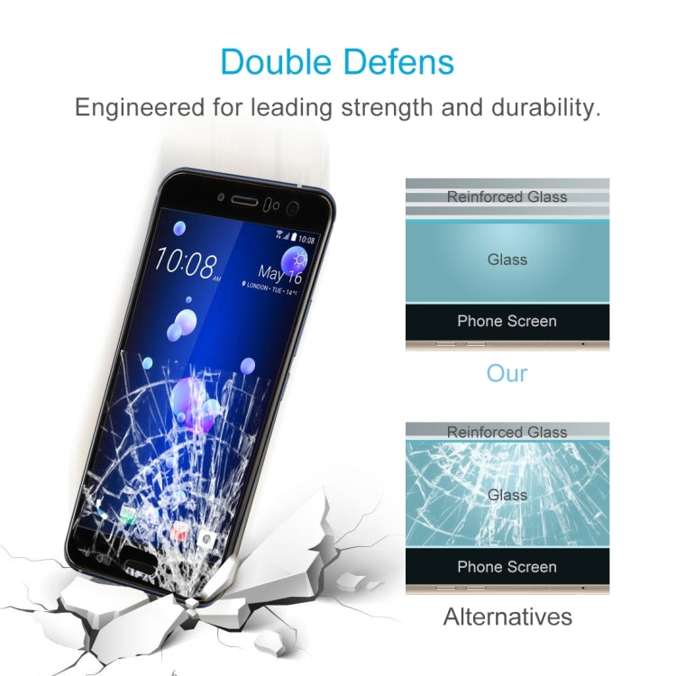 25 pezzi per HTC U11 Proteggi schermo in vetro temperato con durezza superficiale 0,33 mm 9H, For HTC U11