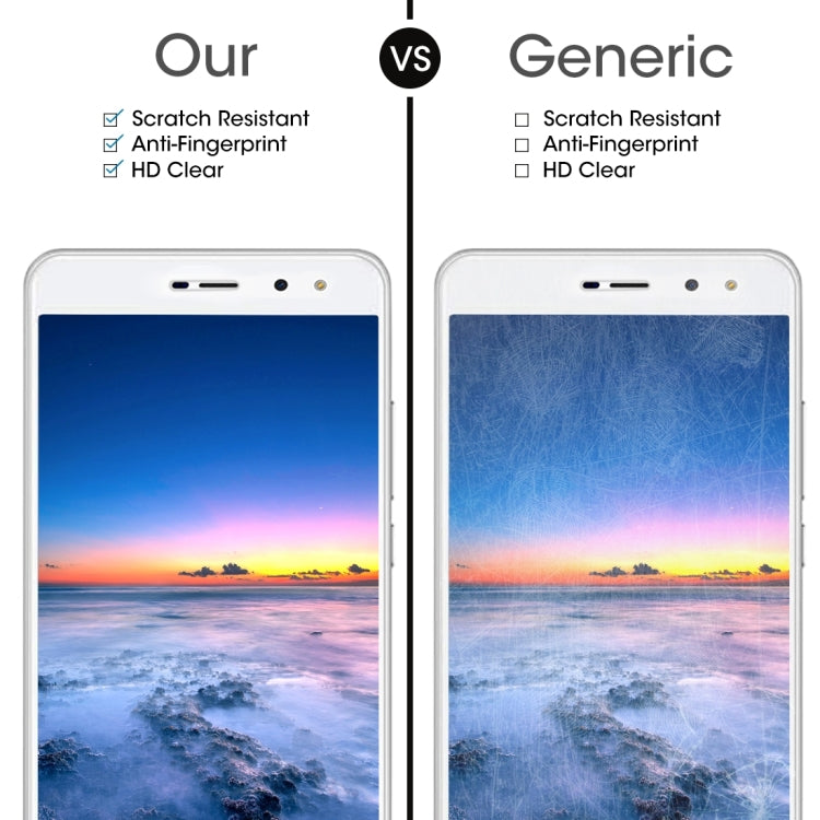 Per Huawei Y5 2017 0,3 mm 9H Durezza superficiale 2,5D Pellicola per schermo in vetro temperato a schermo intero antideflagrante, For Y5 2017 (1 PC)