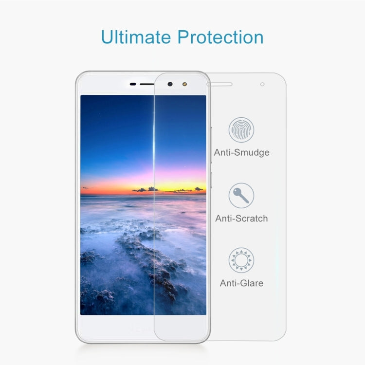 50 PZ per Huawei Y5 2017 0.3mm 9H Durezza superficiale 2.5D Pellicola per schermo in vetro temperato a schermo intero antideflagrante, senza confezione al dettaglio, For Y5 2017 (50 PCS)