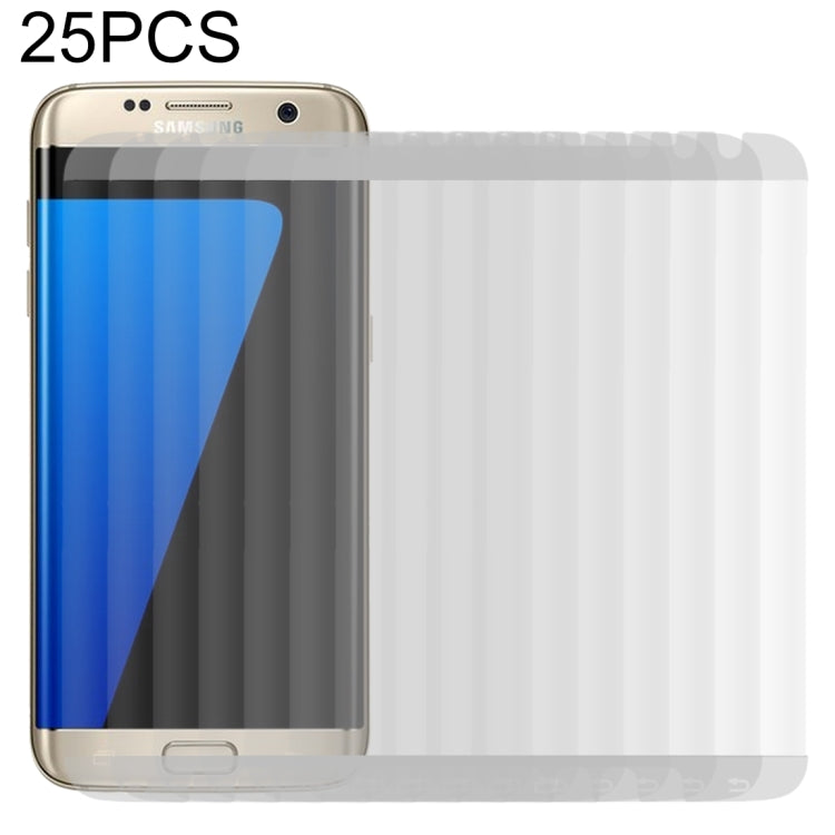 25 PZ Per Galaxy S7 Edge / G935 0,26mm 9H Durezza superficiale Superficie curva Pellicola in vetro temperato a schermo intero