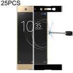 25 pezzi per Sony Xperia XA1 Ultra 0,33 mm 9H durezza superficiale protezione schermo in vetro temperato curvo 3D a schermo intero, For Sony Xperia XA1 Ultra