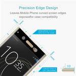 25 pezzi per Sony Xperia XA1 Ultra 0,33 mm 9H durezza superficiale protezione schermo in vetro temperato curvo 3D a schermo intero, For Sony Xperia XA1 Ultra