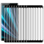 25 PZ Per Sony Xperia XZ3 0,3 mm 9H Durezza superficiale Pellicola in vetro temperato con bordo curvo 3D a schermo intero, For Sony Xperia XZ3