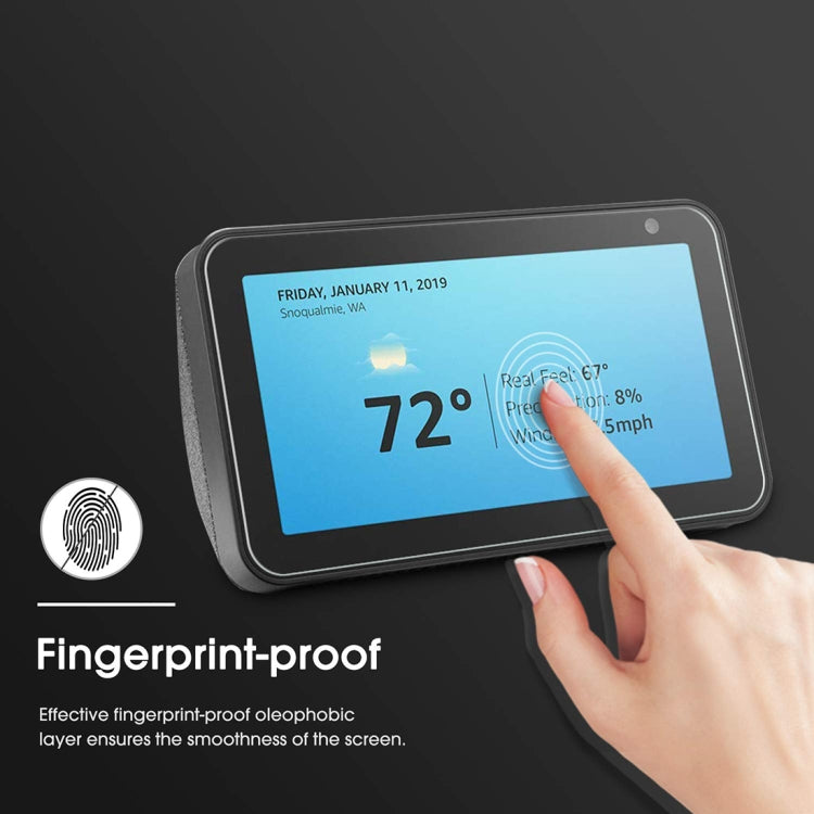 Pellicola in vetro temperato antideflagrante 9H 2.5D per Amazon Echo Show 5