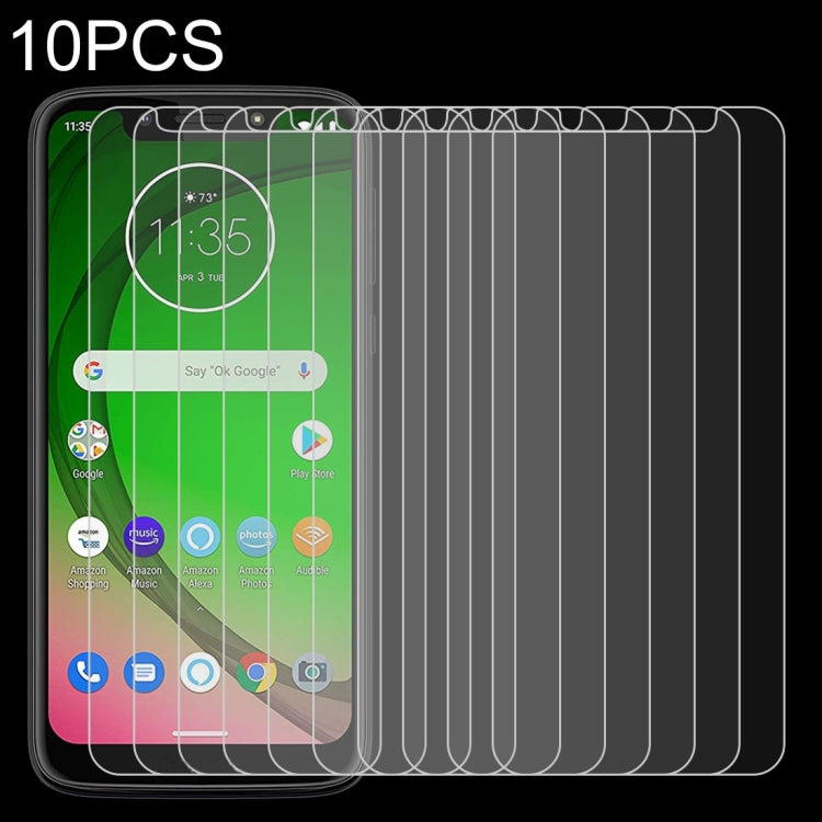 Pellicola in vetro temperato 9H 2.5D da 10 pezzi 0,26mm per Motorola Moto G7 Play, For Moto G7 Play (10 PCS)