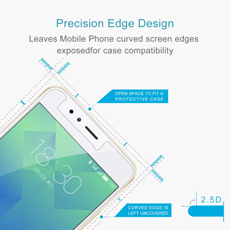 Pellicola in vetro temperato 9H 2.5D per Meizu M5S, For M5S (1pc)