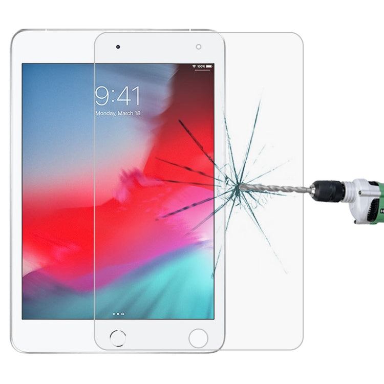 Pellicola in vetro temperato antideflagrante con durezza superficiale 0,4 mm 9H per iPad mini 5 2019, For iPad mini 5 2019