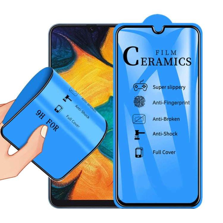 Pellicola ceramica 2.5D copertura totale Galaxy A20 A30 A50 M30