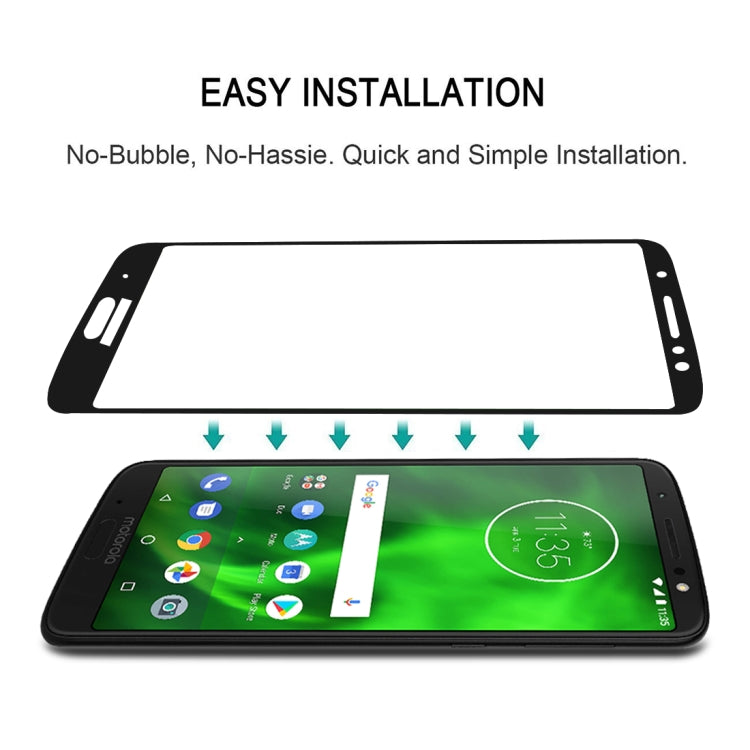 Pellicola proteggi schermo in vetro temperato con colla completa per Motorola Moto E5, For Motorola Moto E5