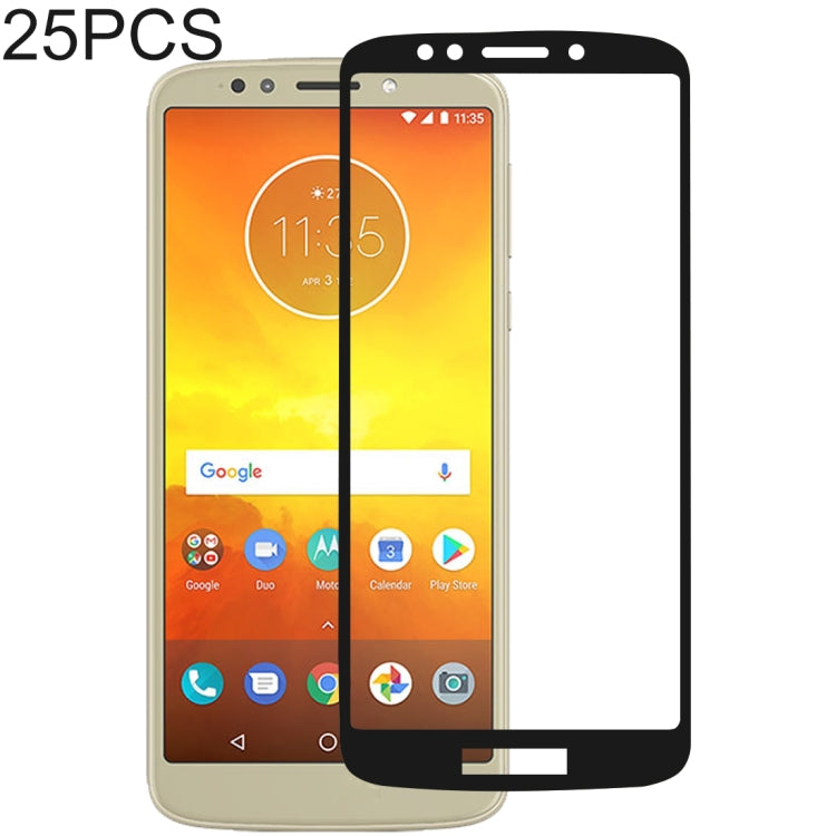 Pellicola proteggi schermo in vetro temperato con colla completa da 25 pezzi per Motorola Moto E5, For Motorola Moto E5
