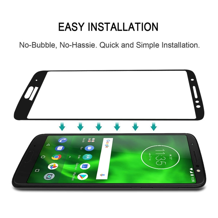 Pellicola proteggi schermo in vetro temperato con colla completa e copertura completa per Motorola Moto E5 Plus, For Motorola Moto E5 Plus
