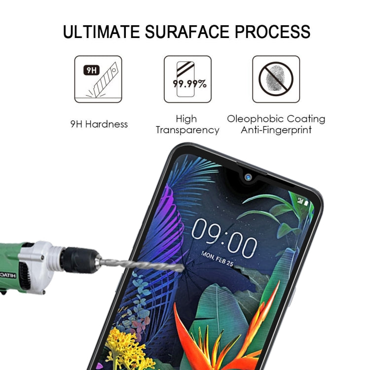 Pellicola in vetro temperato a schermo intero 9H per LG X6 (2019) / Q60 / K50, For LG X6 (2019) / Q60 / K50 (1 PCS)