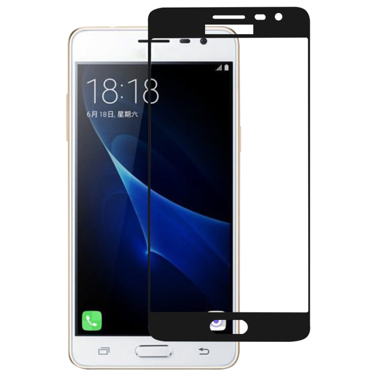Pellicola vetro temperato con colla completa per Galaxy J3 Pro