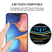 Pellicola vetro temperato con colla completa per Galaxy J3 Pro