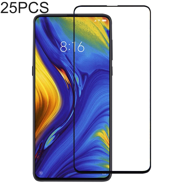 Pellicola proteggi schermo in vetro temperato con colla completa da 25 pezzi per Xiaomi Mi Mix 3 / Mi Mix 3 5G, For Xiaomi Mi Mix 3 / Mi Mix 3 5G