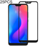 Pellicola salvaschermo in vetro temperato con colla completa da 25 pezzi per Xiaomi Redmi 6 Pro / MI A2 lite, For Xiaomi Redmi 6 Pro / MI A2 lite