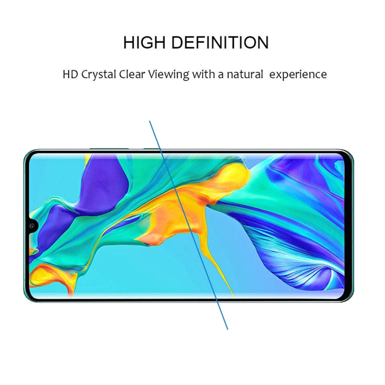Pellicola in vetro temperato a schermo intero con bordo curvo 3D Edge Glue per Huawei P30 Pro, For Huawei P30 Pro(Black)(1 PC), For Huawei P30 Pro(Transparent)(1 PC)
