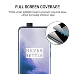 Pellicola in vetro temperato a schermo intero con bordo curvo 3D Full Glue per OnePlus 7 Pro, For OnePlus 7 Pro(Black)(1 PC), For OnePlus 7 Pro(Transparent)(1 PC)