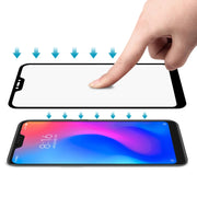 Pellicola in vetro temperato in fibra di carbonio a schermo intero anti-scoppio ultra sottile 9H 3D HD per Xiaomi Redmi Note 6, Xiaomi Redmi Note 6