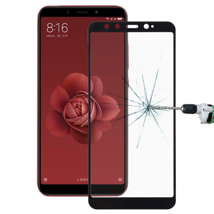 Pellicola in vetro temperato in fibra di carbonio a schermo intero anti-scoppio ultra sottile 9H 3D HD per Xiaomi Mi 6X / A2, Xiaomi Mi 6X / A2
