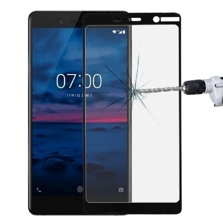 Per Nokia 7 0.3mm 9H Durezza superficiale 2.5D Pellicola in vetro temperato a schermo intero antideflagrante, For Nokia 7 （1）