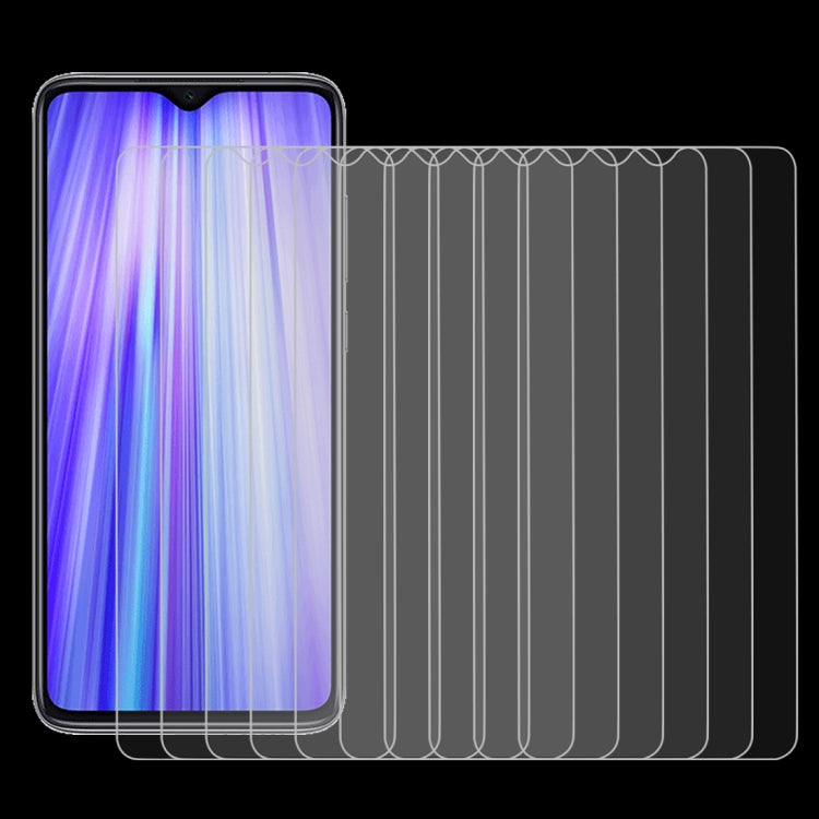 Pellicola vetro temperato 9H per Xiaomi Redmi Note 8 Pro 10 pezzi