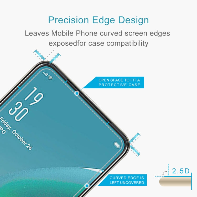Per OPPO Reno 2F 50 PZ Pellicola in vetro temperato 0,26mm 9H 2,5D, For OPPO Reno 2F (50 PCS)