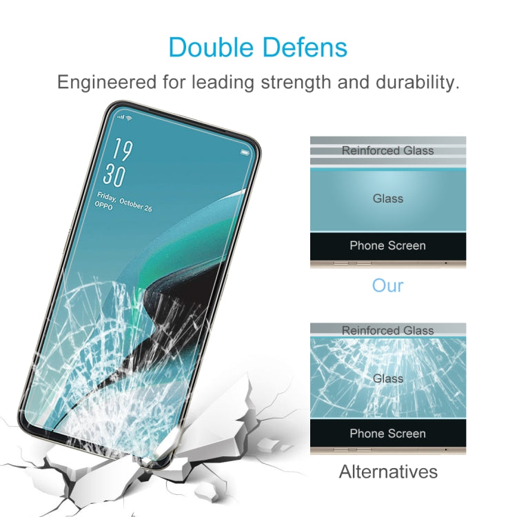 Per OPPO Reno 2F 50 PZ Pellicola in vetro temperato 0,26mm 9H 2,5D, For OPPO Reno 2F (50 PCS)