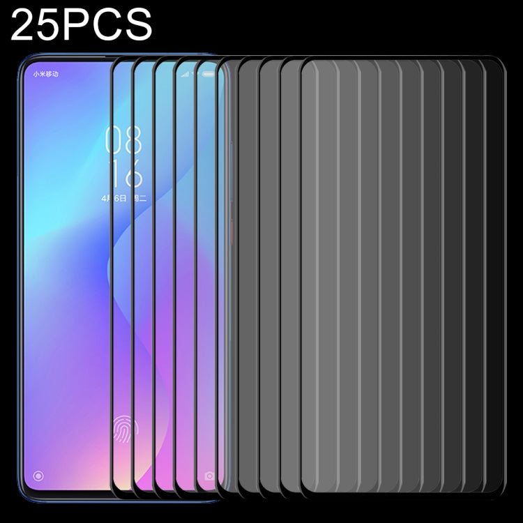 Pellicola in vetro temperato a schermo intero 9H 2.5D da 25 pezzi per Xiaomi Redmi K20 / Redmi K20 Pro / K20 Pro Premium, For Xiaomi Redmi K20 (25 PCS)