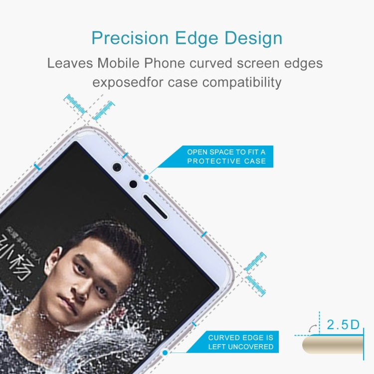 10 PZ per Huawei Honor Play 7X 0,26mm 9H Durezza superficiale 2.5D Pellicola per schermo in vetro temperato antideflagrante, For Honor Play 7X