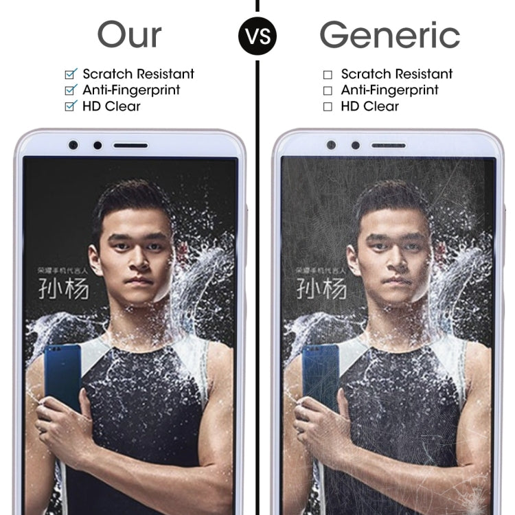 10 PZ per Huawei Honor Play 7X 0,26mm 9H Durezza superficiale 2.5D Pellicola per schermo in vetro temperato antideflagrante, For Honor Play 7X