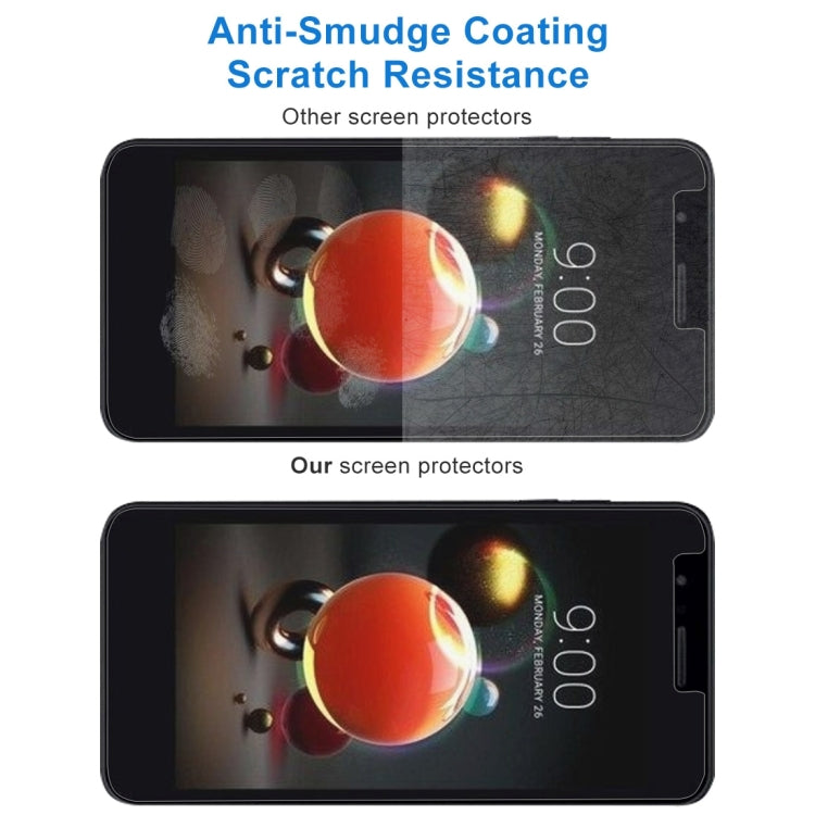 Per LG K8 (2018) Pellicola per schermo in vetro temperato antideflagrante 0,26 mm 9H durezza superficiale 2,5D, For K8 (2018)