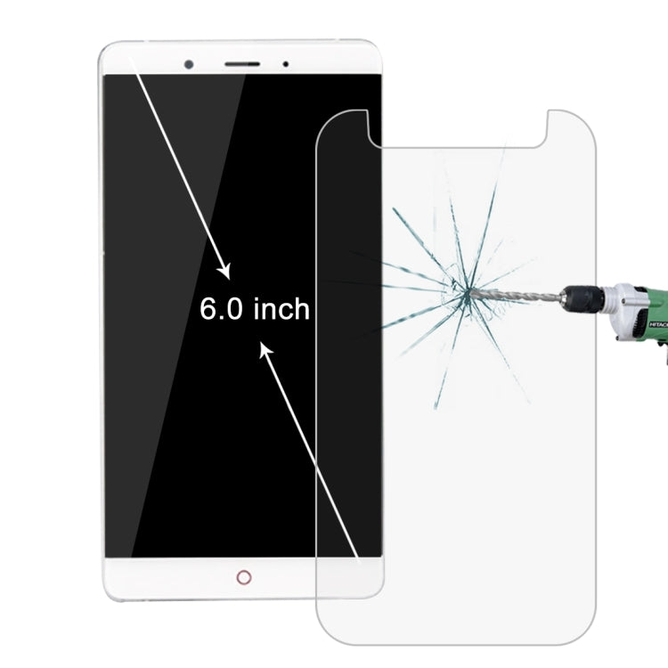 Pellicola proteggi schermo in vetro temperato antideflagrante 2.5D per telefono cellulare da 6,0 pollici 0,26 mm 9H Durezza superficiale
