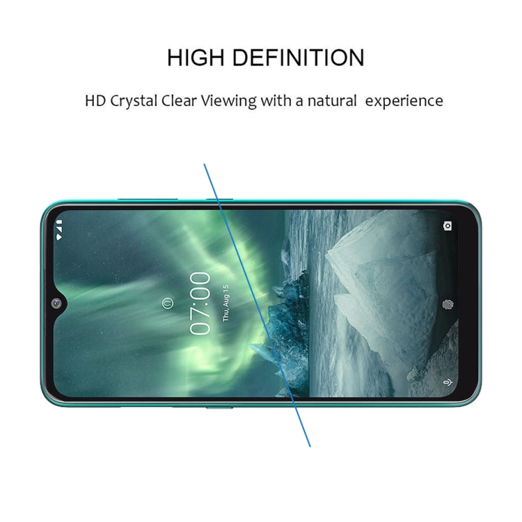 Per Nokia 7.2 Pellicola salvaschermo a copertura totale con colla completa Pellicola in vetro temperato, For Nokia 7.2