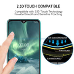 Per Nokia 7.2 Pellicola salvaschermo a copertura totale con colla completa Pellicola in vetro temperato, For Nokia 7.2