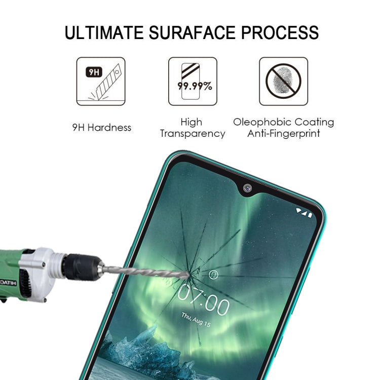 Per Nokia 7.2 Pellicola salvaschermo a copertura totale con colla completa Pellicola in vetro temperato, For Nokia 7.2