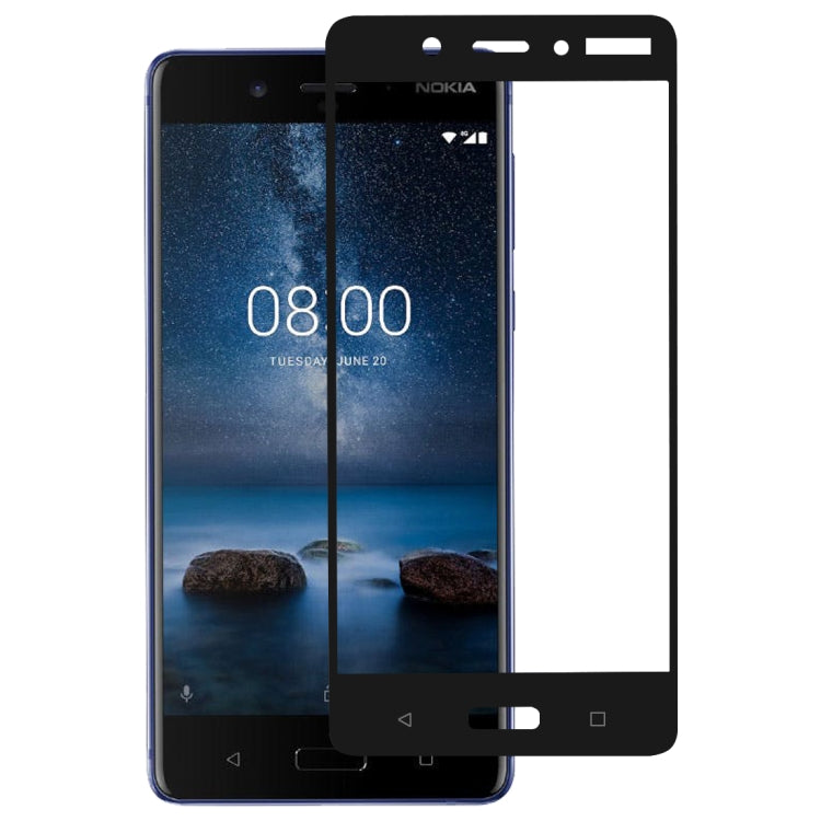 Pellicola proteggi schermo in vetro temperato Full Glue Full Cover per Nokia 8, For Nokia 8