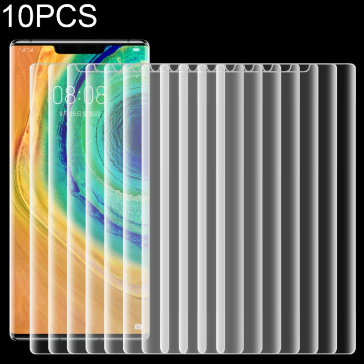 10 pezzi per Huawei Mate 30 Pro / Mate 30E Pro 5G / Mate 30 RS Porsche Design Pellicola protettiva per schermo in vetro temperato ultra sottile 9H 2.5D, For Huawei Mate 30 Pro / Mate 30E Pro 5G