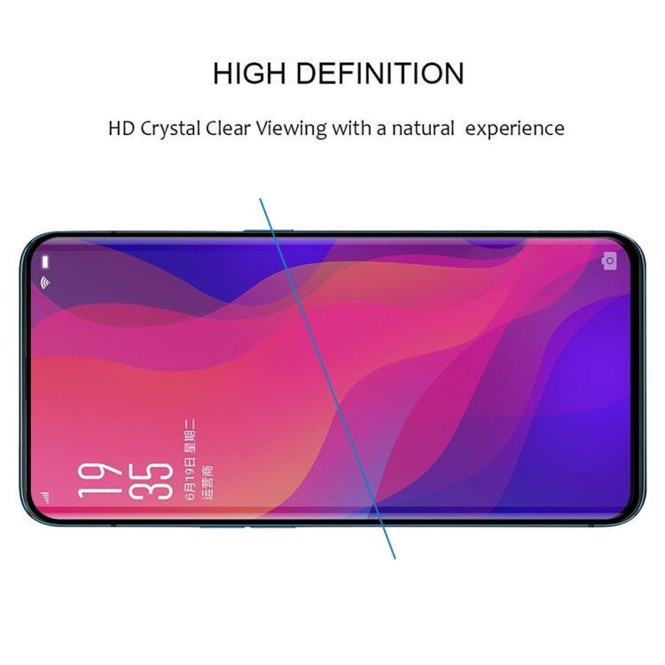Pellicola in vetro temperato a schermo intero con bordo curvo 3D Edge Glue per OPPO Find X, For OPPO Find X(1 PC)