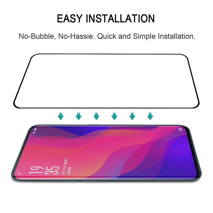 Pellicola in vetro temperato a schermo intero con bordo curvo 3D Edge Glue per OPPO Find X, For OPPO Find X(1 PC)