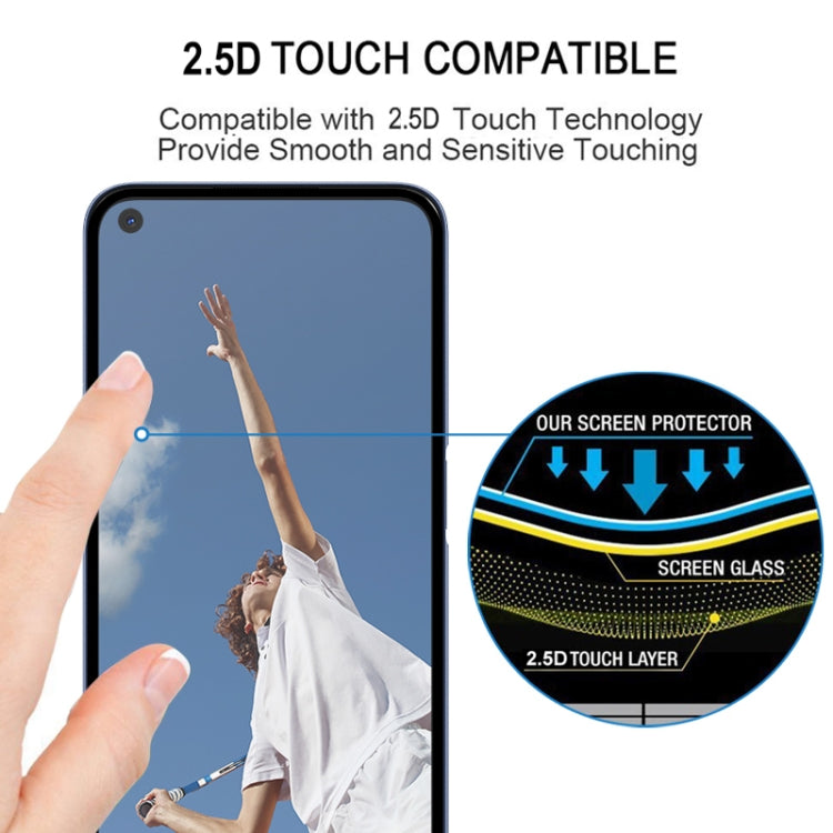 Per OPPO A52 Pellicola in vetro temperato a schermo intero con colla completa, For OPPO A52