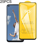 Per OPPO A52 25 PCS 9D Pellicola in vetro temperato a schermo intero con colla completa, For OPPO A52