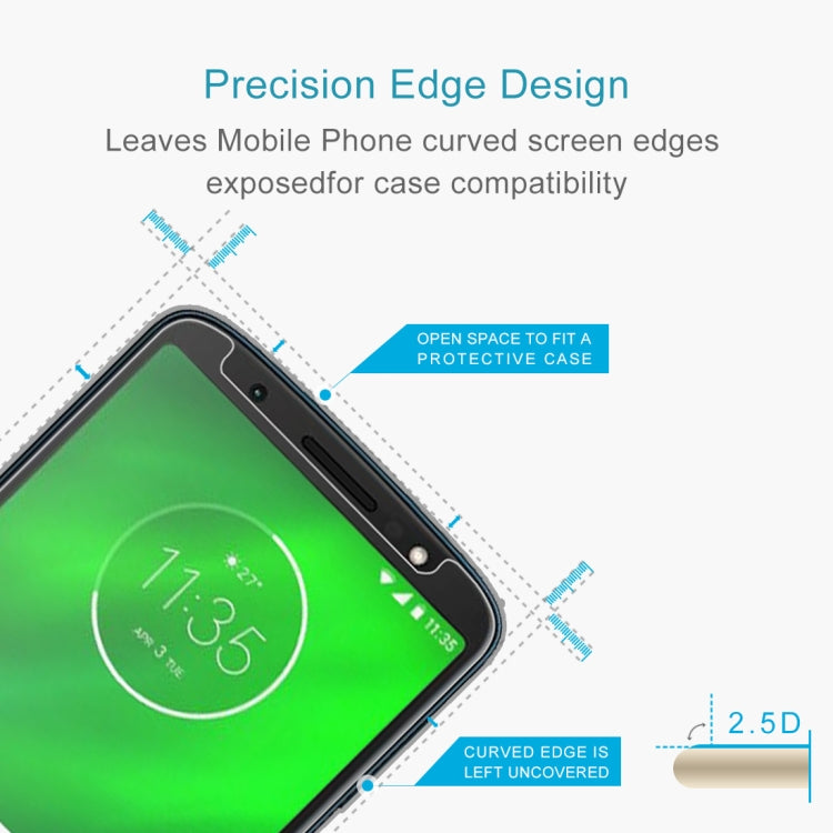 Pellicola in vetro temperato 9H 2.5D da 0,26 mm per Motorola Moto G6 Plus, For Moto G6 Plus