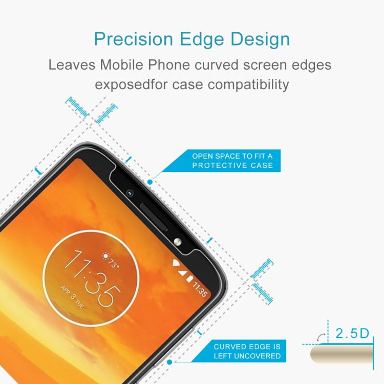 Pellicola in vetro temperato 9H 2.5D da 0,26 mm per Motorola Moto E5 Plus, For Moto E5 Plus