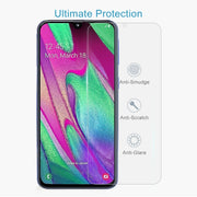 Pellicola vetro temperato 2.5D per Galaxy A40 10 pezzi