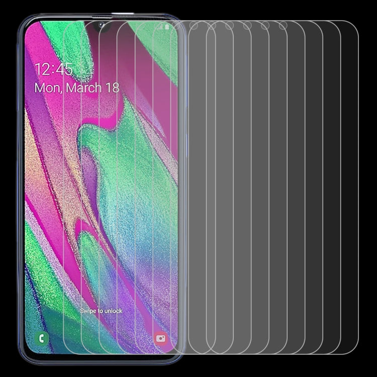 Pellicola vetro temperato 2.5D per Galaxy A40 10 pezzi